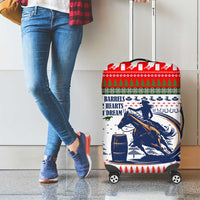 Barrel Racing Christmas Luggage Cover Xmas Holiday Patterns - Wonder Print Shop