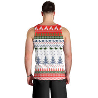 Barrel Racing Christmas Men Tank Top Xmas Holiday Patterns - Wonder Print Shop