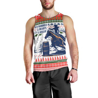 Barrel Racing Christmas Men Tank Top Xmas Holiday Patterns - Wonder Print Shop