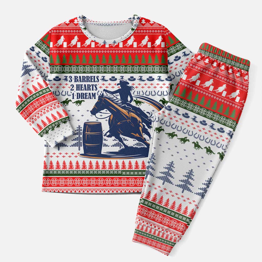 Barrel Racing Christmas Pajama Set Xmas Holiday Patterns - Wonder Print Shop