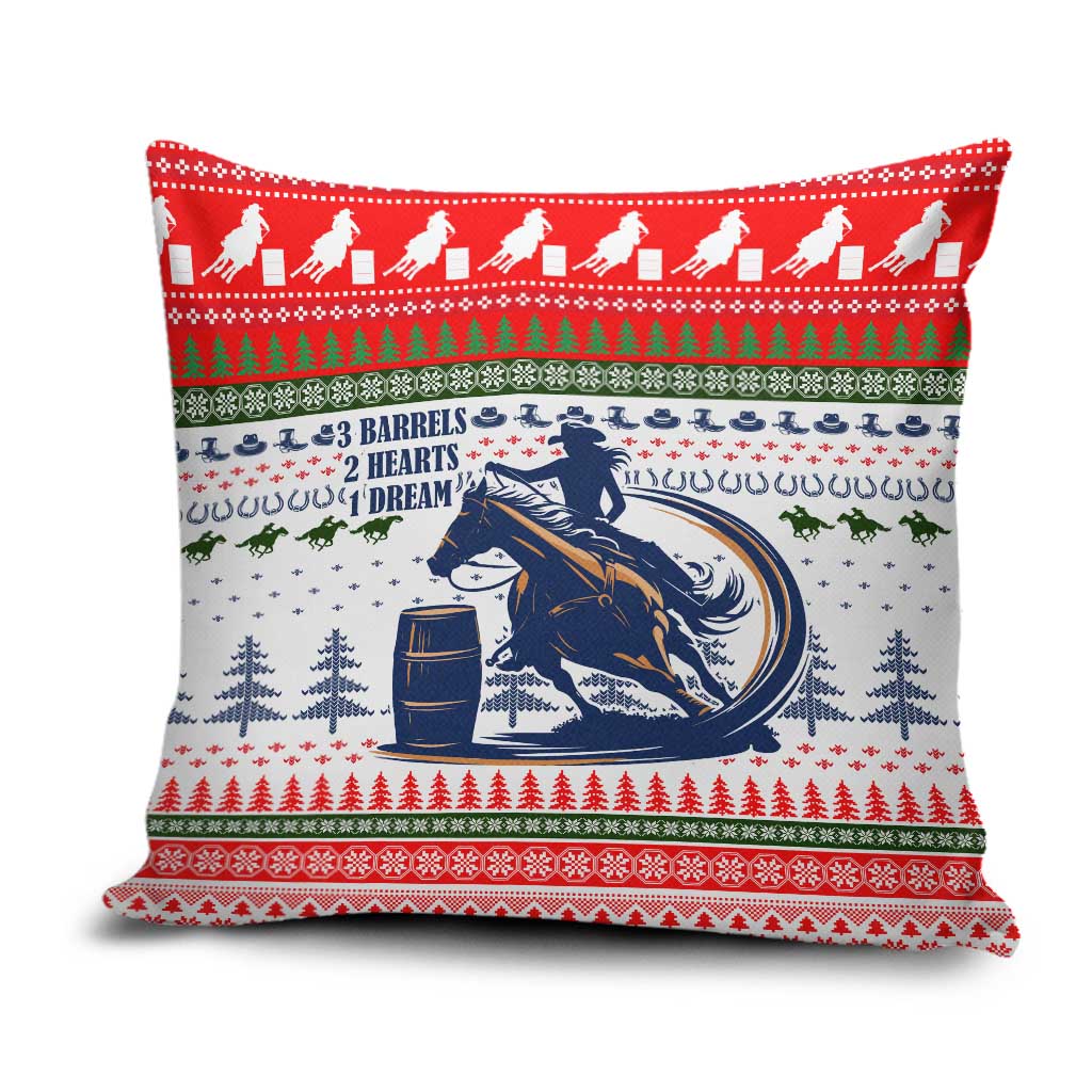 Barrel Racing Christmas Pillow Cover Xmas Holiday Patterns - Wonder Print Shop