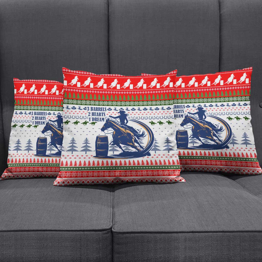 Barrel Racing Christmas Pillow Cover Xmas Holiday Patterns - Wonder Print Shop