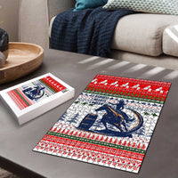 Barrel Racing Christmas Puzzle Xmas Holiday Patterns - Wonder Print Shop