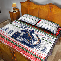 Barrel Racing Christmas Quilt Bed Set Xmas Holiday Patterns - Wonder Print Shop