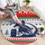 Barrel Racing Christmas Round Carpet Xmas Holiday Patterns - Wonder Print Shop