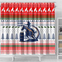 Barrel Racing Christmas Shower Curtain Xmas Holiday Patterns - Wonder Print Shop