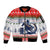 Barrel Racing Christmas Sleeve Zip Bomber Jacket Xmas Holiday Patterns - Wonder Print Shop
