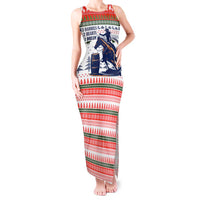 Barrel Racing Christmas Tank Maxi Dress Xmas Holiday Patterns - Wonder Print Shop