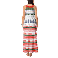 Barrel Racing Christmas Tank Maxi Dress Xmas Holiday Patterns - Wonder Print Shop