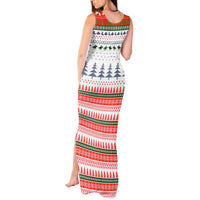 Barrel Racing Christmas Tank Maxi Dress Xmas Holiday Patterns - Wonder Print Shop
