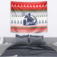 Barrel Racing Christmas Tapestry Xmas Holiday Patterns - Wonder Print Shop