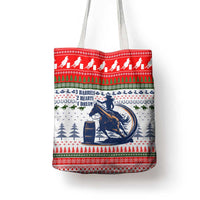 Barrel Racing Christmas Tote Bag Xmas Holiday Patterns - Wonder Print Shop