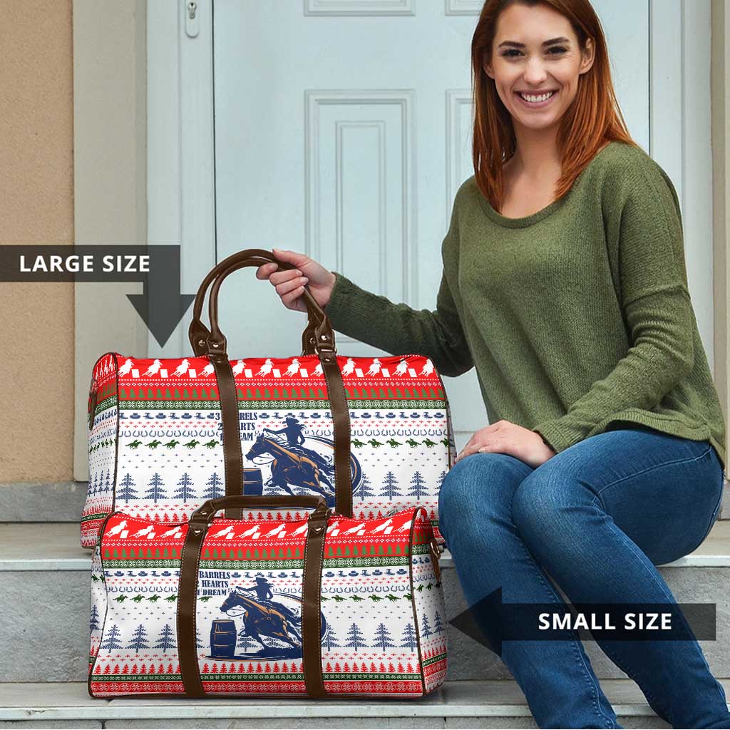 Barrel Racing Christmas Travel Bag Xmas Holiday Patterns - Wonder Print Shop
