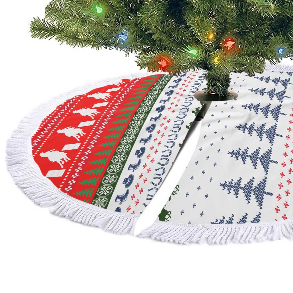 Barrel Racing Christmas Tree Skirt Xmas Holiday Patterns - Wonder Print Shop