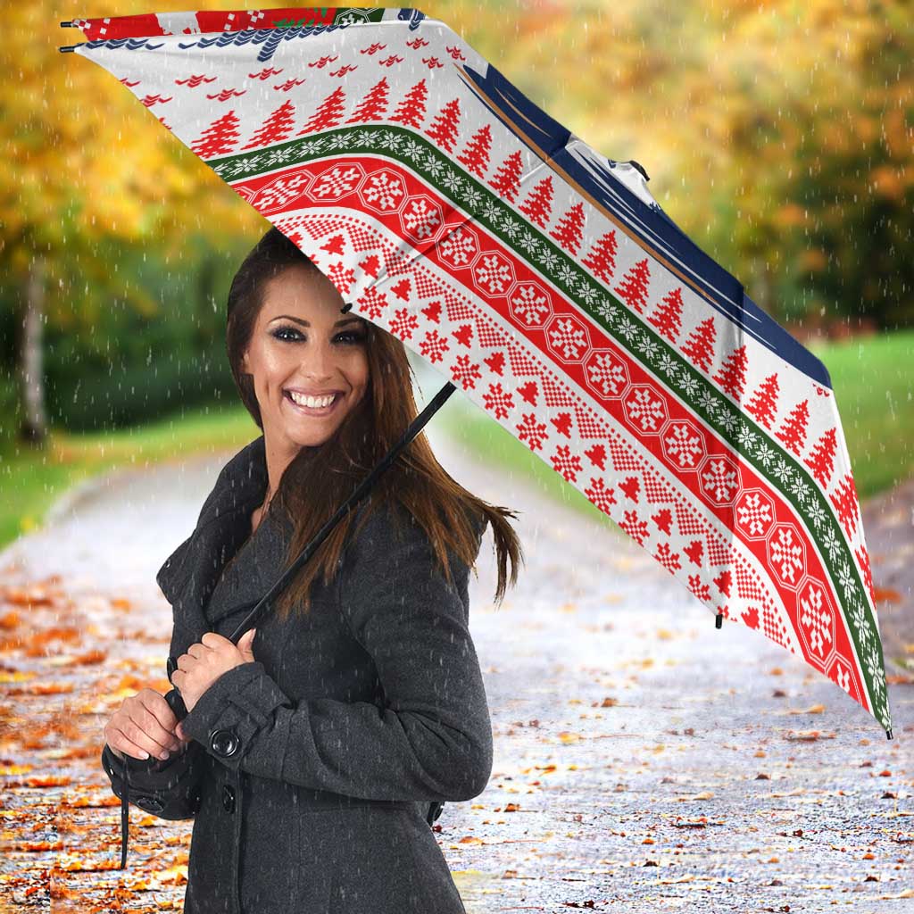 Barrel Racing Christmas Umbrella Xmas Holiday Patterns - Wonder Print Shop