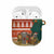 Zambia Christmas AirPods Case with African Animals Tree Snowflakes and National Emblem Design - Wonder Print Shop