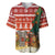 Zambia Christmas Baseball Jersey with African Animals Tree Snowflakes and National Emblem Design - Wonder Print Shop