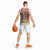 Zambia Christmas Basketball Jersey with African Animals Tree Snowflakes and National Emblem Design - Wonder Print Shop