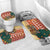 Zambia Christmas Bathroom Set with African Animals Tree Snowflakes and National Emblem Design - Wonder Print Shop