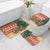 Zambia Christmas Bathroom Set with African Animals Tree Snowflakes and National Emblem Design - Wonder Print Shop