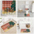 Zambia Christmas Bathroom Set with African Animals Tree Snowflakes and National Emblem Design - Wonder Print Shop