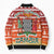 Zambia Christmas Bomber Puffer Jacket with African Animals Tree Snowflakes and National Emblem Design - Wonder Print Shop
