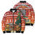 Zambia Christmas Bomber Puffer Jacket with African Animals Tree Snowflakes and National Emblem Design - Wonder Print Shop