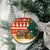 Zambia Christmas Ceramic Ornament with African Animals Tree Snowflakes and National Emblem Design - Wonder Print Shop