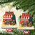 Zambia Christmas Ceramic Ornament with African Animals Tree Snowflakes and National Emblem Design - Wonder Print Shop