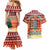Zambia Christmas Couples Matching Mermaid Dress and Hawaiian Shirt with African Animals Tree Snowflakes and National Emblem Design - Wonder Print Shop