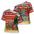Zambia Christmas Cross Shoulder Shirt with African Animals Tree Snowflakes and National Emblem Design - Wonder Print Shop