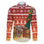 Zambia Christmas Family Matching Long Sleeve Bodycon Dress and Hawaiian Shirt with African Animals Tree Snowflakes and National Emblem Design - Wonder Print Shop