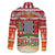 Zambia Christmas Family Matching Long Sleeve Bodycon Dress and Hawaiian Shirt with African Animals Tree Snowflakes and National Emblem Design - Wonder Print Shop