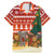 Zambia Christmas Family Matching Mermaid Dress and Hawaiian Shirt with African Animals Tree Snowflakes and National Emblem Design - Wonder Print Shop