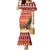 Zambia Christmas Family Matching Mermaid Dress and Hawaiian Shirt with African Animals Tree Snowflakes and National Emblem Design - Wonder Print Shop