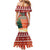 Zambia Christmas Family Matching Mermaid Dress and Hawaiian Shirt with African Animals Tree Snowflakes and National Emblem Design - Wonder Print Shop
