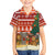 Zambia Christmas Family Matching Off The Shoulder Long Sleeve Dress and Hawaiian Shirt with African Animals Tree Snowflakes and National Emblem Design - Wonder Print Shop
