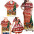 Zambia Christmas Family Matching Off Shoulder Maxi Dress and Hawaiian Shirt with African Animals Tree Snowflakes and National Emblem Design - Wonder Print Shop