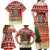 Zambia Christmas Family Matching Off Shoulder Maxi Dress and Hawaiian Shirt with African Animals Tree Snowflakes and National Emblem Design - Wonder Print Shop
