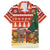 Zambia Christmas Family Matching Summer Maxi Dress and Hawaiian Shirt with African Animals Tree Snowflakes and National Emblem Design - Wonder Print Shop