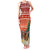 Zambia Christmas Family Matching Tank Maxi Dress and Hawaiian Shirt with African Animals Tree Snowflakes and National Emblem Design - Wonder Print Shop