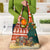 Zambia Christmas Grocery Bag with African Animals Tree Snowflakes and National Emblem Design - Wonder Print Shop
