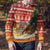 Zambia Christmas Ugly Christmas Sweater with African Animals Tree Snowflakes and National Emblem Design - Wonder Print Shop