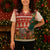 Zambia Christmas Knitted V-Neck Vest with African Animals Tree Snowflakes and National Emblem Design - Wonder Print Shop
