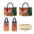 Zambia Christmas Leather Bag with African Animals Tree Snowflakes and National Emblem Design - Wonder Print Shop