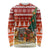 Zambia Christmas Long Sleeve Shirt with African Animals Tree Snowflakes and National Emblem Design - Wonder Print Shop
