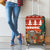 Zambia Christmas Luggage Cover with African Animals Tree Snowflakes and National Emblem Design - Wonder Print Shop
