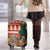 Zambia Christmas Luggage Cover with African Animals Tree Snowflakes and National Emblem Design - Wonder Print Shop