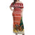 Zambia Christmas Off Shoulder Maxi Dress with African Animals Tree Snowflakes and National Emblem Design - Wonder Print Shop