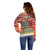 Zambia Christmas Off Shoulder Sweater with African Animals Tree Snowflakes and National Emblem Design - Wonder Print Shop